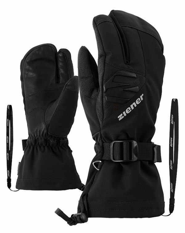 Ziener Herren Ski Gofrieder Lobster AS AW 8,5 Schwarz Black AquaShield Wool