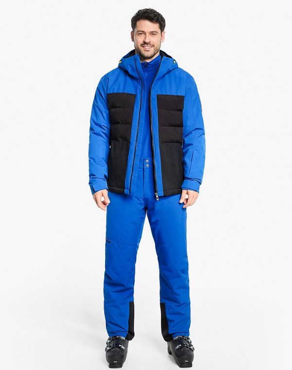 Mens ski-outfit Ziener TARLO Z Man Clobalt Blue Ski Jacket Herren Skijacke
