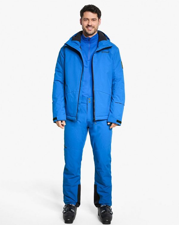 ski-outfit Ziener TARAINO Cobalt Blue skijacke AquaShield ski trend