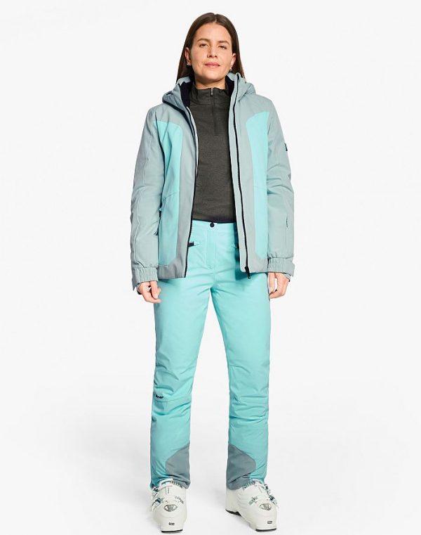 Ladies ski-outfit Ziener TARLA Z Lady Dried Eucolyptus Grun Ski Jacket Ski Jacket Damen Skijacke