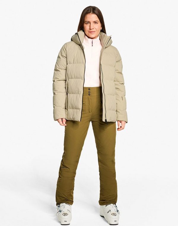 Ladies ski-outfit Ziener TRAVA Z Lady Sage Leaf Grun Ski Jacket Damen Skijacke