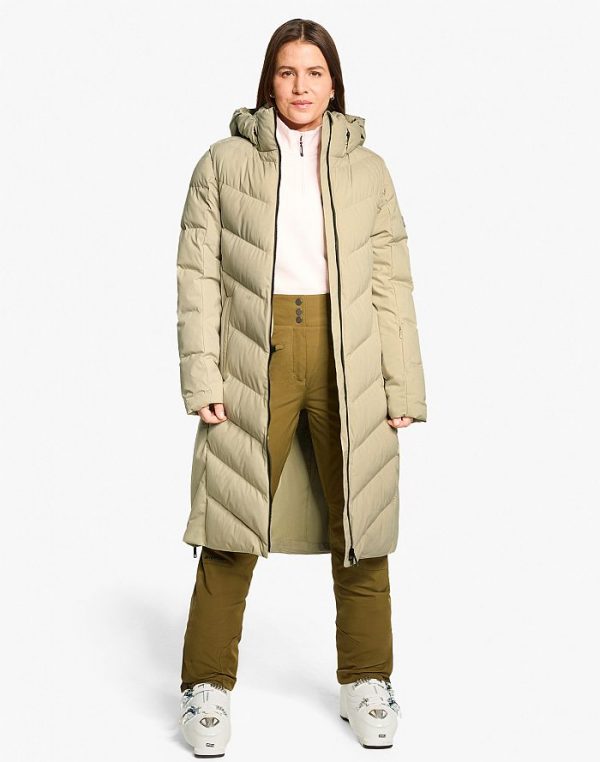 Ladies ski-outfit Ziener TELSE Z Lady Sage Leaf Grun Ski Mantel Damen Skijacke