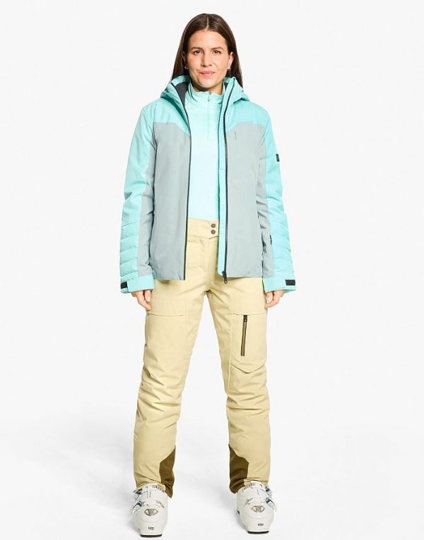 Ladies ski-outfit Ziener TOBINA Z Lady Dried Eucolyptus Grun Ski Jacket Ski Jacket Damen Skijacke