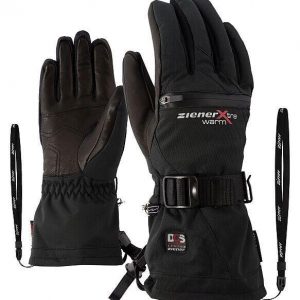 Ziener Damen Skihandschuhe KANTU DCS AS PR 7,5 Schwarz AquaShield PrimaLoft Mitts