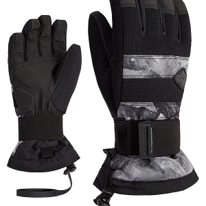 Ziener Junior Snowboard Handschuhe MANU AS M Schwarz Print AquaShield Kind SB | eBay