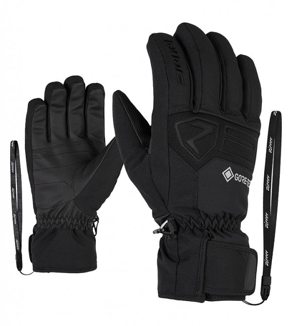 Ziener Herren Skihandschuhe GREGGSON GTX 8,5 GoreTex Schwarz Black Mens Glove