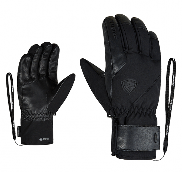 Herren Ziener Goretex GENiO GTX PR 8,5 Schwarz Black Ski Gloves PrimaLoft