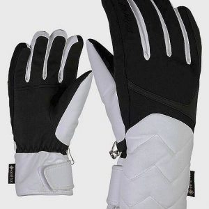 Ziener Damen Ski Handschuhe KYRENA GTX Schwarz Weiß 7,5 Ladies GORETEX Ski Glove