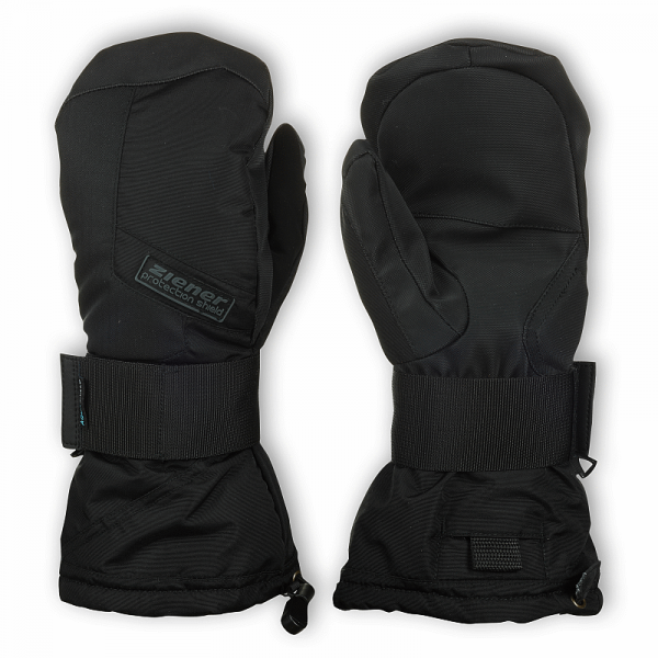 Ziener Snowboard faustlinge Herren Mittis AS 8,0 Schwarz Black Mitten Protector